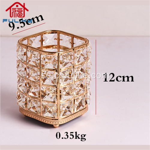 Golden Crystal Bling kosmetisk hållare förvaringsbox